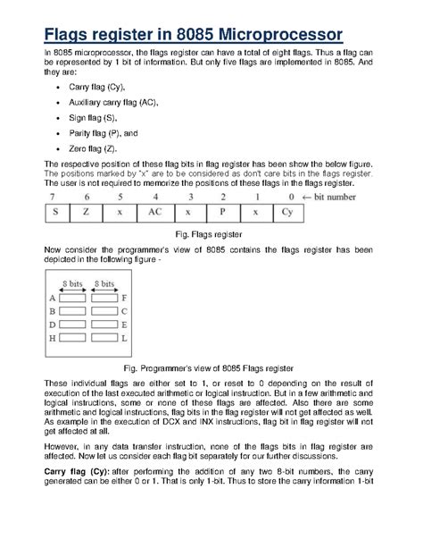parity flag|explain flag register of 8085 microprocessor.